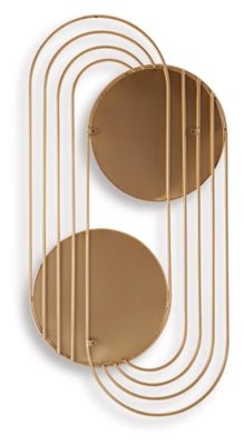 Warrenley Accent Mirror - Gold Accent Mirror modern furniture Contempo Furniture