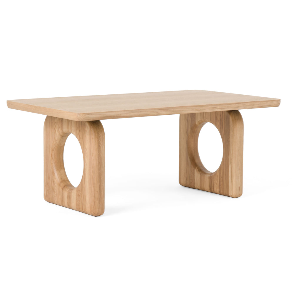 Washington - Modern Natural Oak Coffee Table - View 2