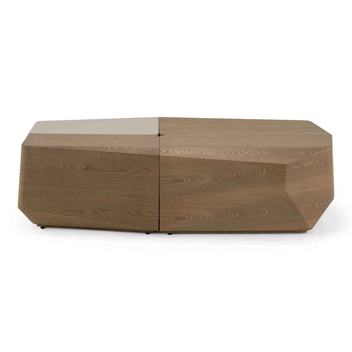 Wasson - Contemporary 4-Piece Buckwheat + Taupe Coffee Table Set