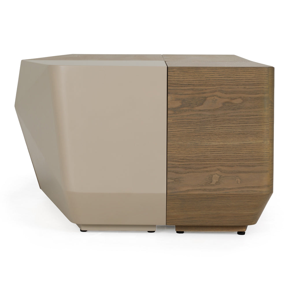 Wasson - Contemporary 4-Piece Buckwheat + Taupe Coffee Table Set
