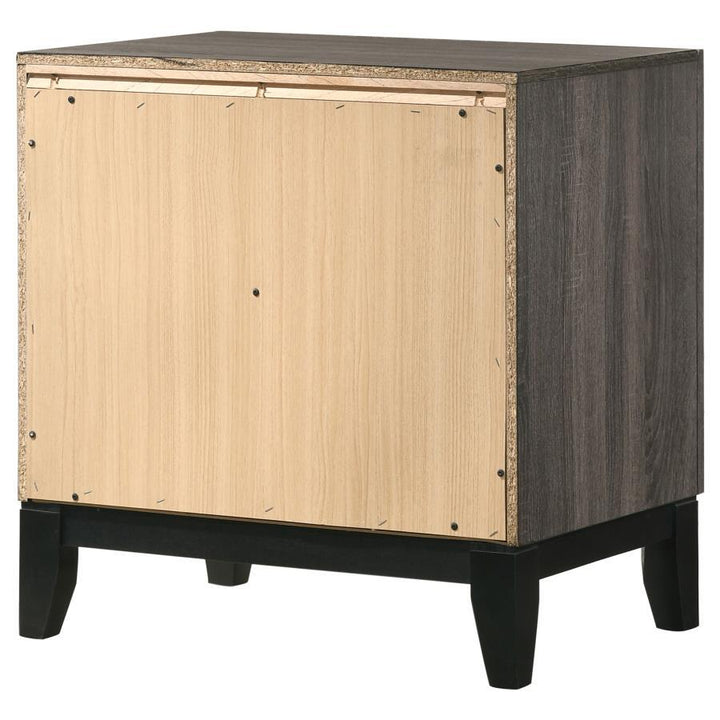 Watson - 2 - Drawer Nightstand - Gray Oak Accent Nightstand modern furniture Contempo Furniture