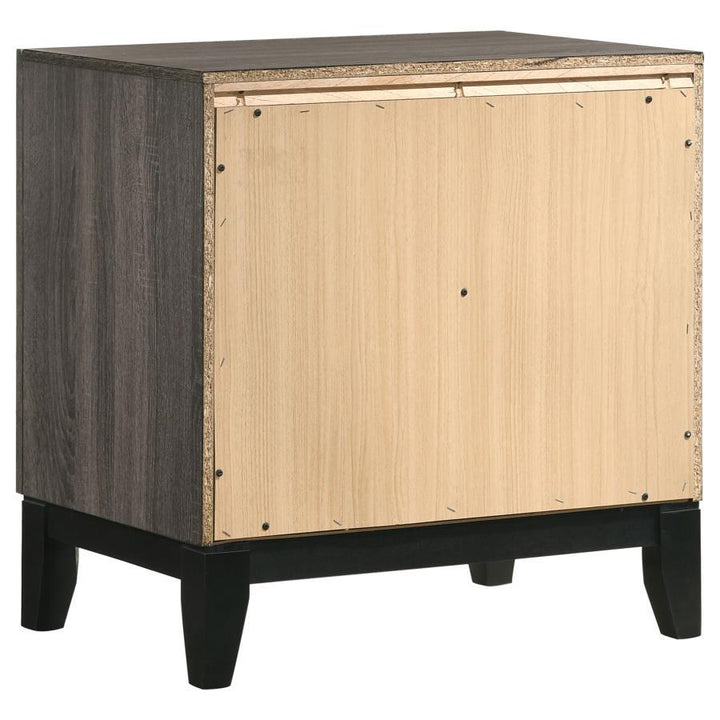 Watson - 2 - Drawer Nightstand - Gray Oak Accent Nightstand modern furniture Contempo Furniture