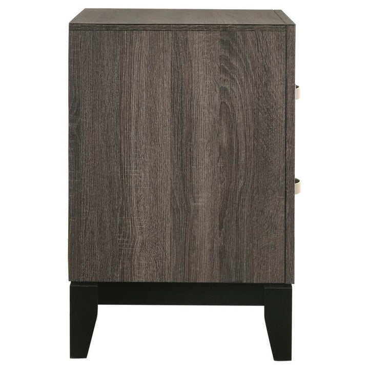 Watson - 2 - Drawer Nightstand - Gray Oak Accent Nightstand modern furniture Contempo Furniture