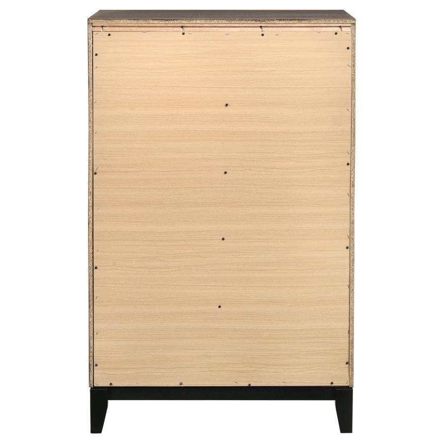 Watson - 5 - Drawer Bedroom Chest - Gray Oak Accent Chest modern furniture Contempo Furniture