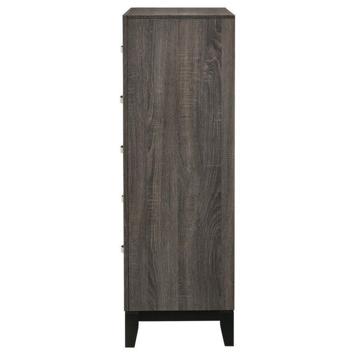 Watson - 5 - Drawer Bedroom Chest - Gray Oak Accent Chest modern furniture Contempo Furniture
