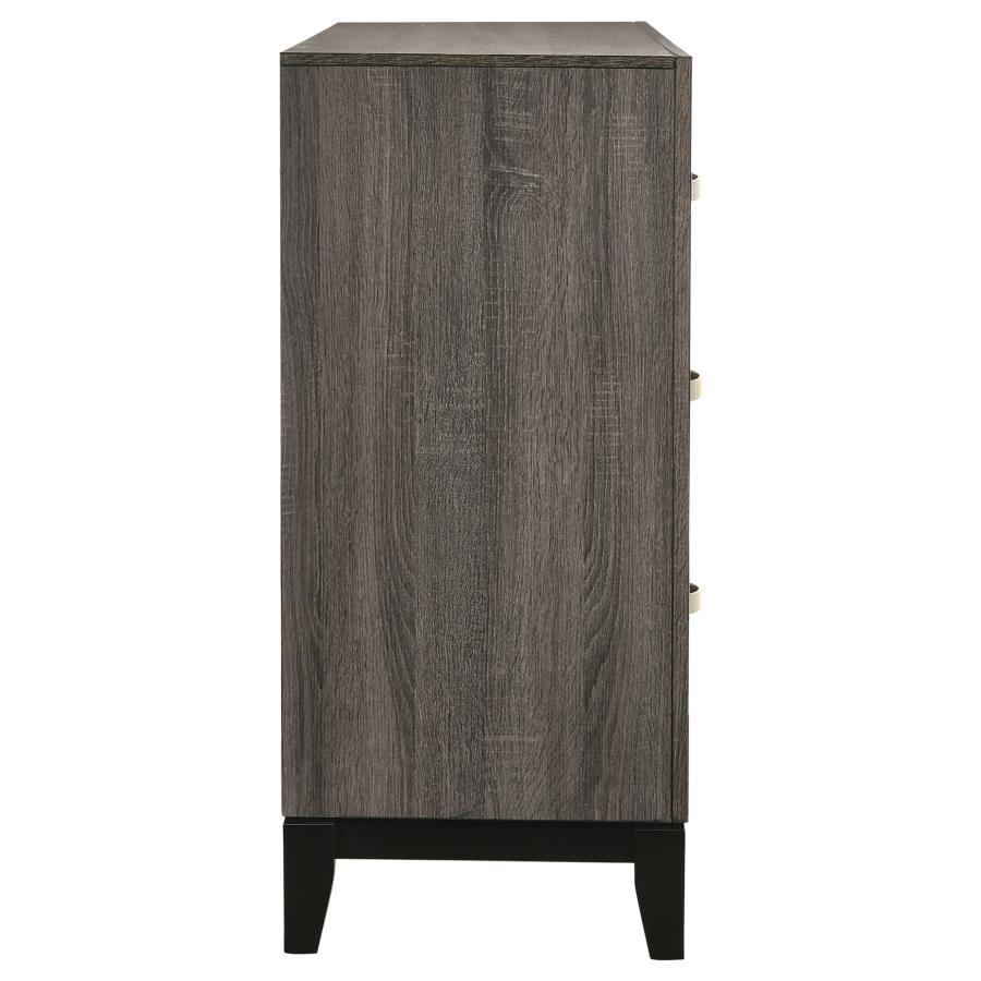 Watson - 6 - Drawer Dresser - Gray Oak Dressers modern furniture Contempo Furniture