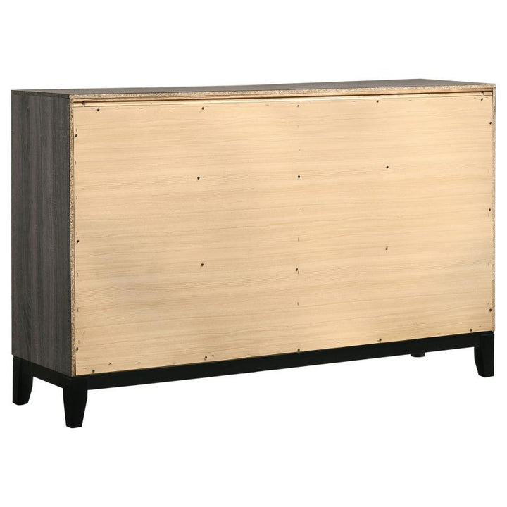 Watson - 6 - Drawer Dresser - Gray Oak Dressers modern furniture Contempo Furniture