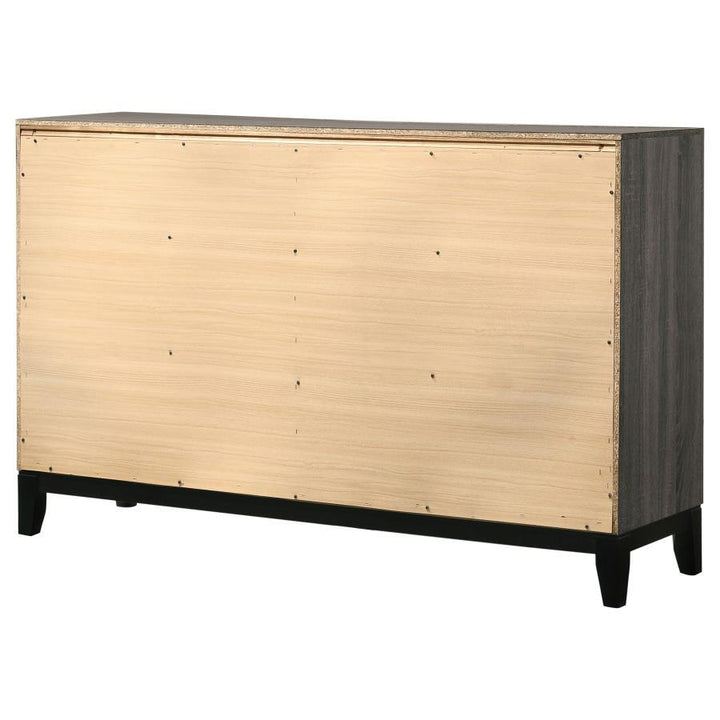 Watson - 6 - Drawer Dresser - Gray Oak Dressers modern furniture Contempo Furniture