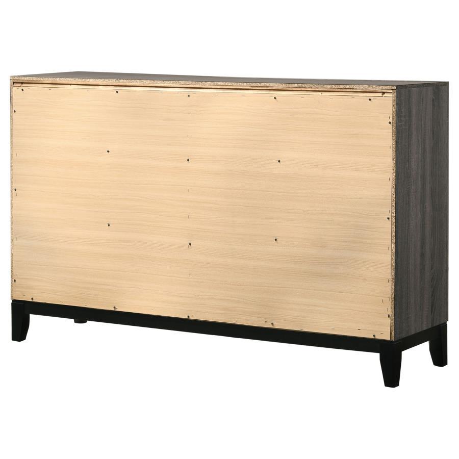 Watson - 6 - Drawer Dresser - Gray Oak Dressers modern furniture Contempo Furniture
