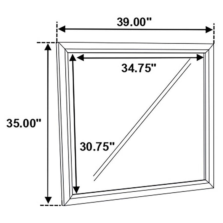 Watson - Dresser Mirror - Gray Oak Mirror modern furniture Contempo Furniture
