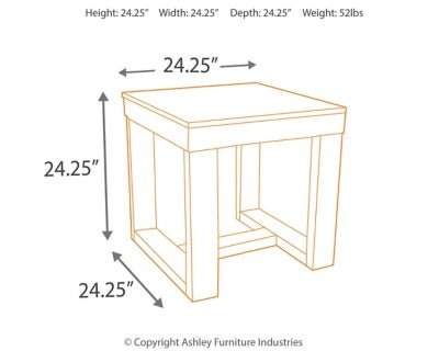 Watson End Table - Dark Brown End Table modern furniture Contempo Furniture