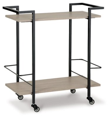 Waylowe Bar Cart - Dark Brown Bar Cart modern furniture Contempo Furniture