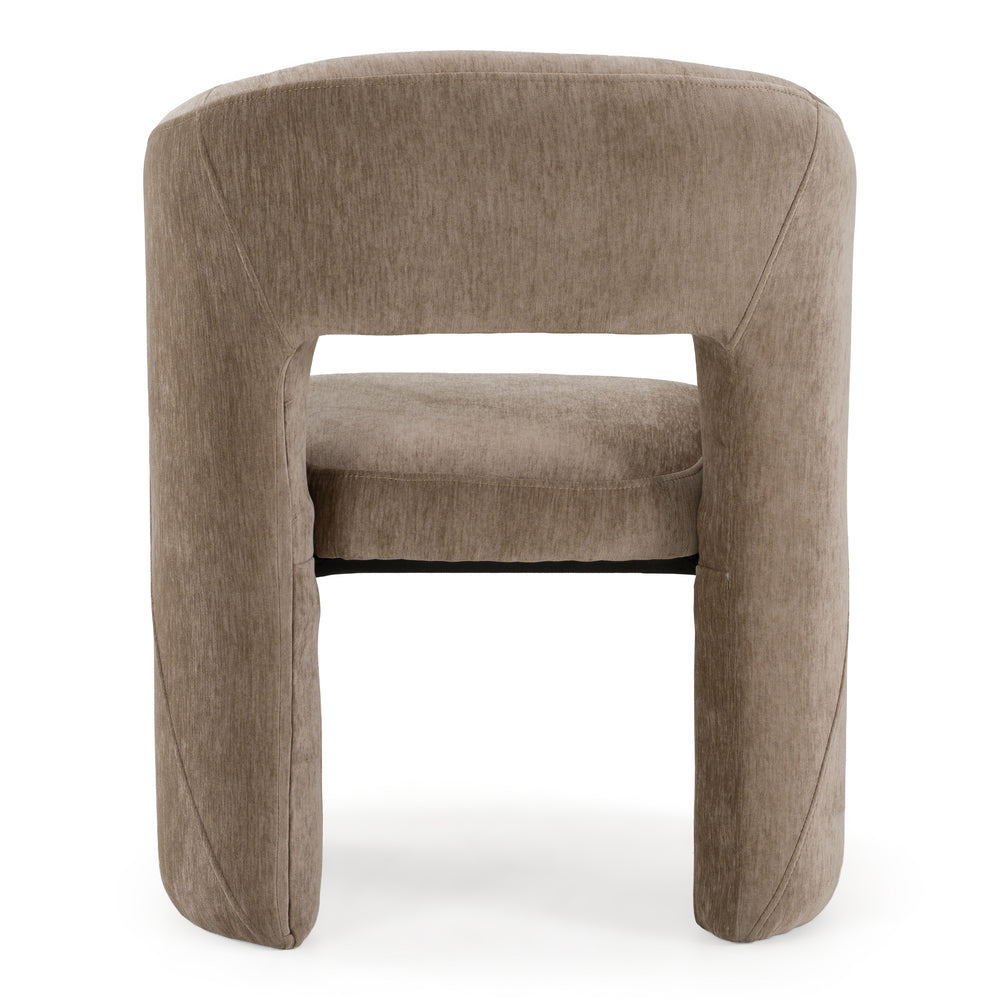 Weaver - Modern Tan Fabric Dining Chair - View 4