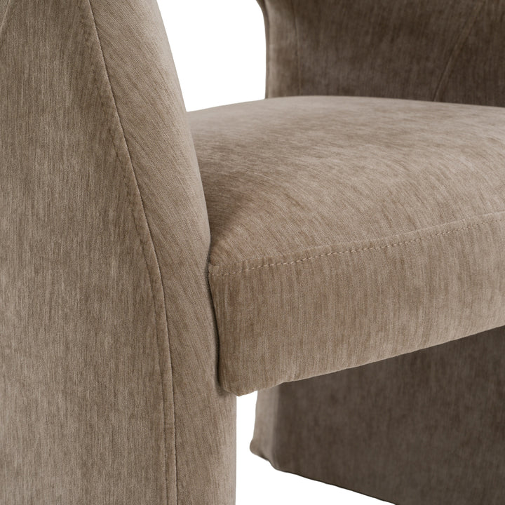 Weaver - Modern Tan Fabric Dining Chair