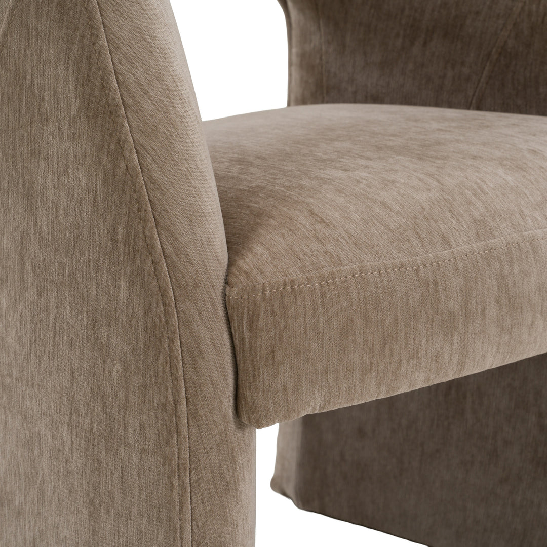 Weaver - Modern Tan Fabric Dining Chair