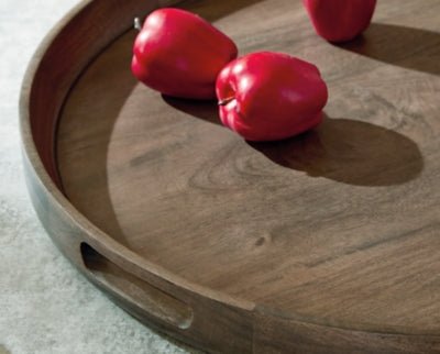 Webbworth Tray - Dark Brown Trays modern furniture Contempo Furniture