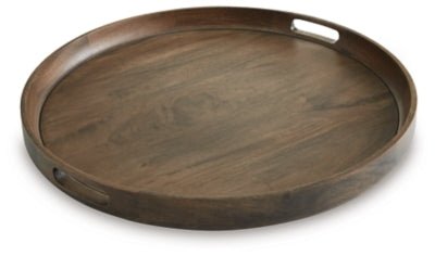 Webbworth Tray - Dark Brown Trays modern furniture Contempo Furniture