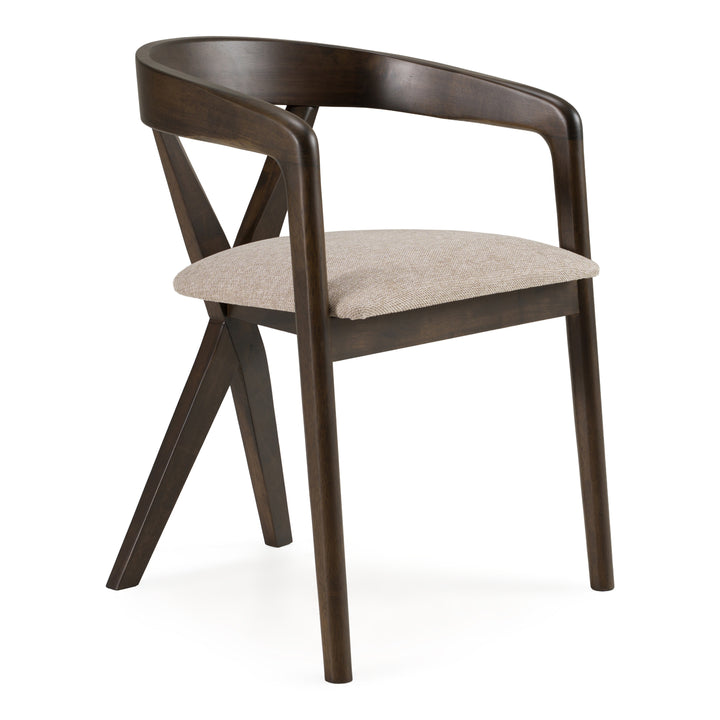 Weiss - Mid-Century Modern Wenge Round Dining Set