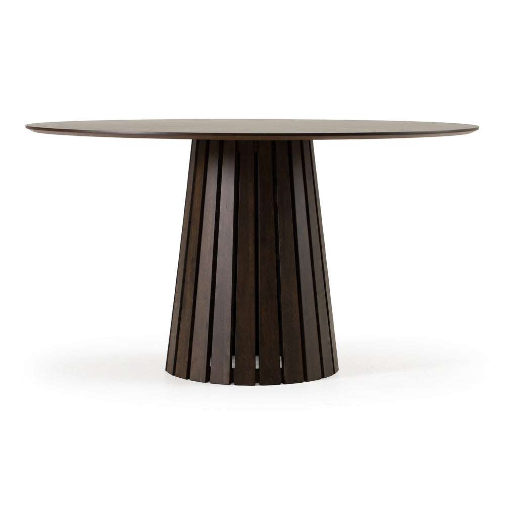 Weiss - Mid-Century Modern Wenge Round Dining Table