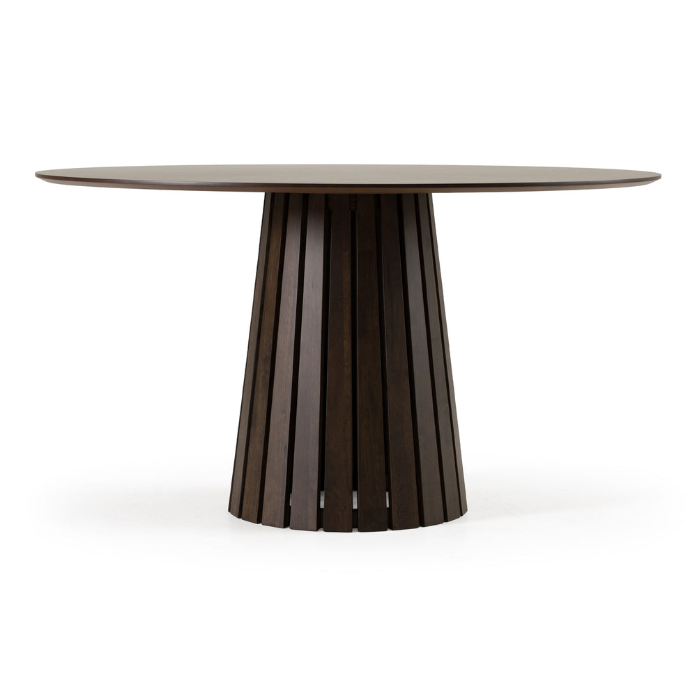 Weiss - Mid-Century Modern Wenge Round Dining Set - View 7
