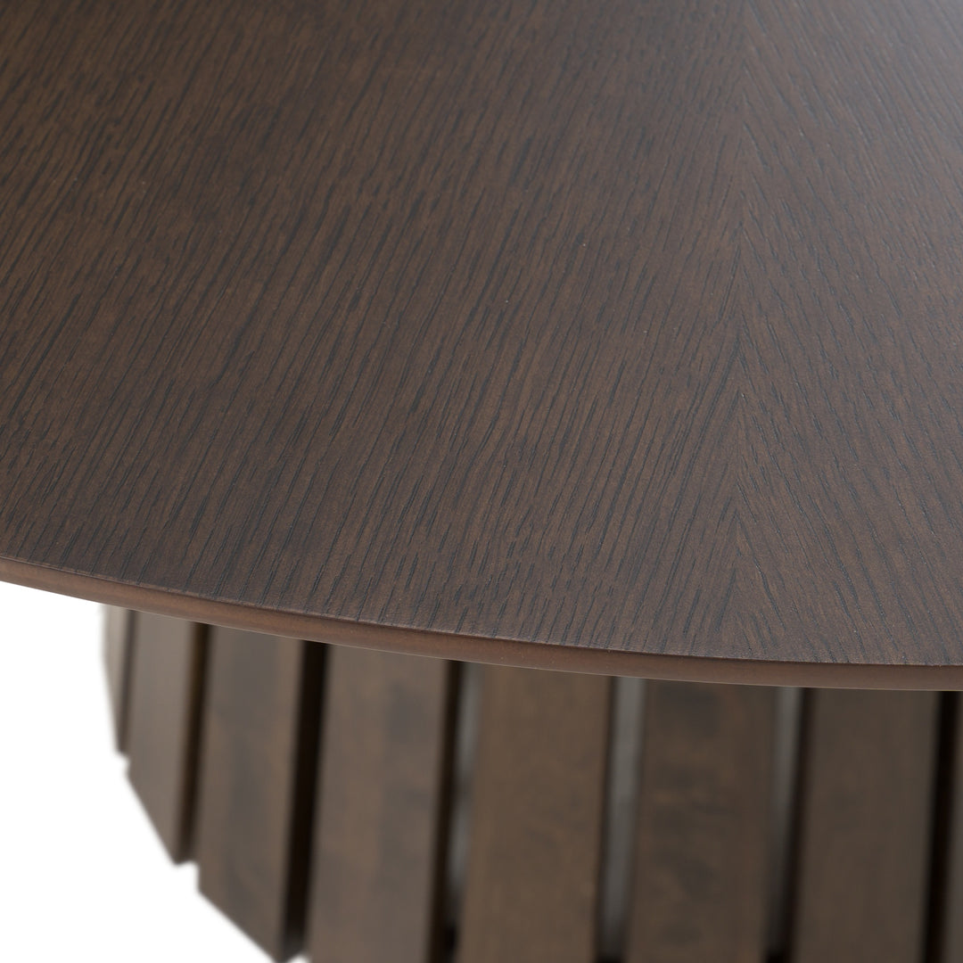 Weiss - Mid-Century Modern Wenge Round Dining Table