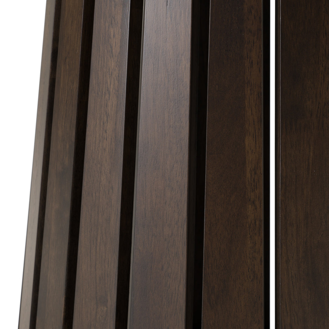 Weiss  Mid-Century Modern Wenge Round Dining Table