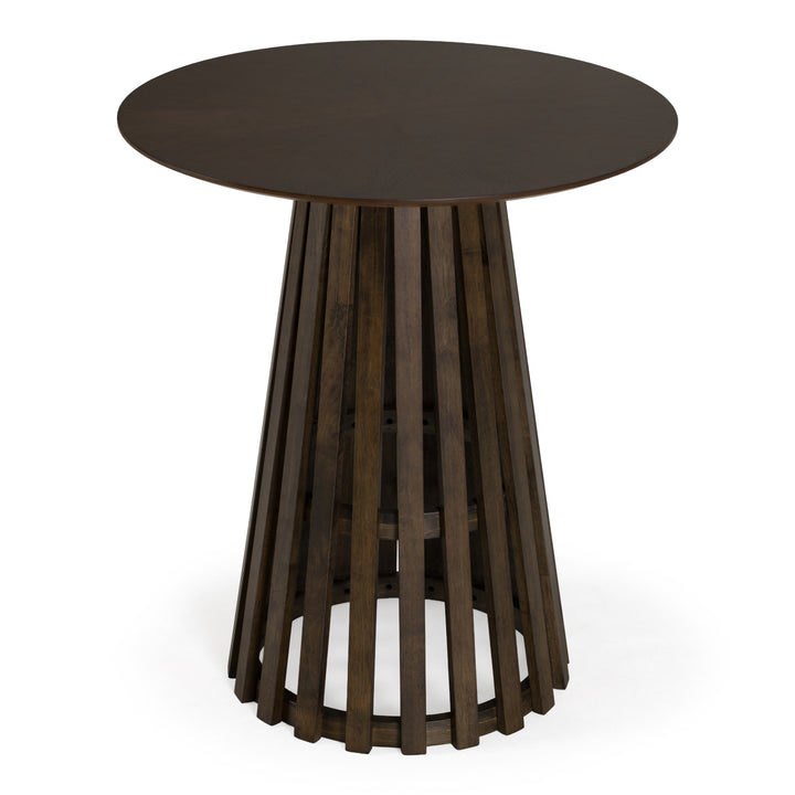 Weiss - Mid-Century Modern Wenge Round Bar Table