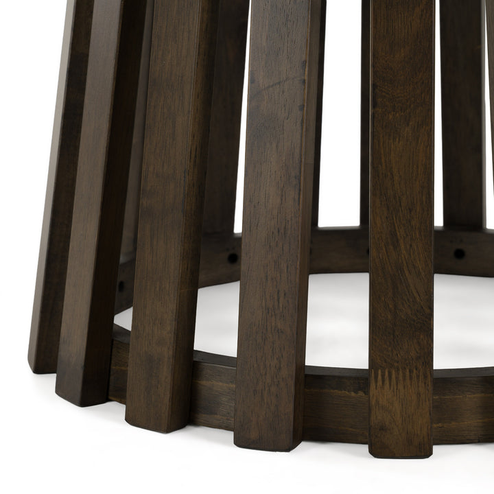Weiss - Mid-Century Modern Wenge Round Bar Table