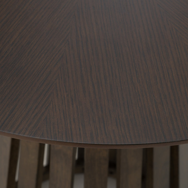 Weiss - Mid-Century Modern Wenge Round Bar Table