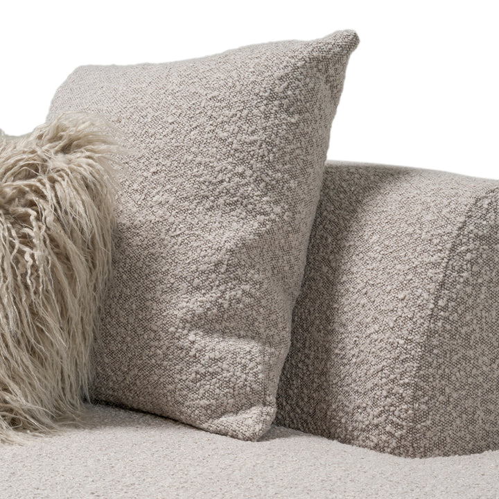 Weldon - Modern Grey Fabric Curved Sectional