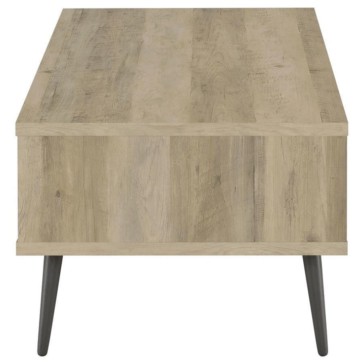 Welsh - 1 - Drawer Engineered Wood Coffee Table Antique Pine - Distressed Pine Coffee Table modern furniture Contempo Furniture