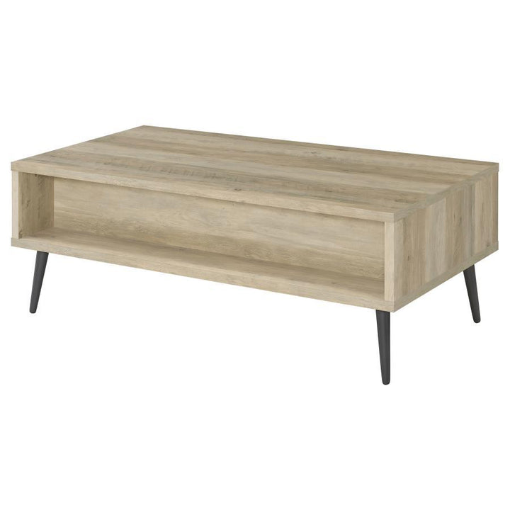 Welsh - 1 - Drawer Engineered Wood Coffee Table Antique Pine - Distressed Pine Coffee Table modern furniture Contempo Furniture