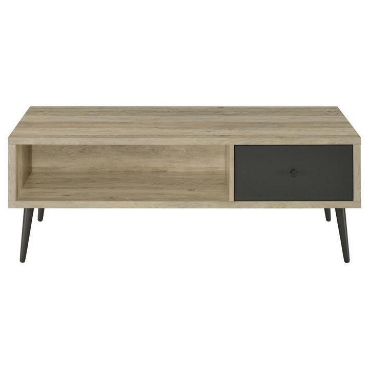 Welsh - 1 - Drawer Engineered Wood Coffee Table Antique Pine - Distressed Pine Coffee Table modern furniture Contempo Furniture