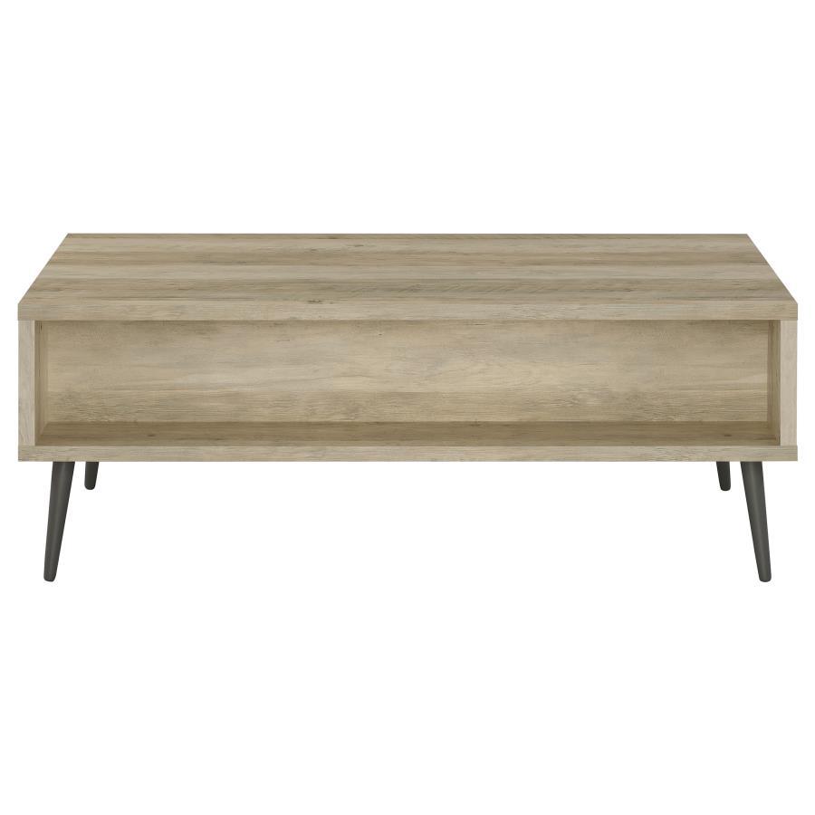 Welsh - 1 - Drawer Engineered Wood Coffee Table Antique Pine - Distressed Pine Coffee Table modern furniture Contempo Furniture