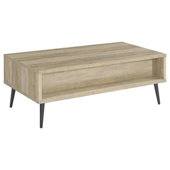 Welsh - 1 - Drawer Engineered Wood Coffee Table Antique Pine - Distressed Pine Coffee Table modern furniture Contempo Furniture
