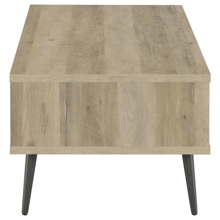 Welsh - 1 - Drawer Engineered Wood Coffee Table Antique Pine - Distressed Pine Coffee Table modern furniture Contempo Furniture