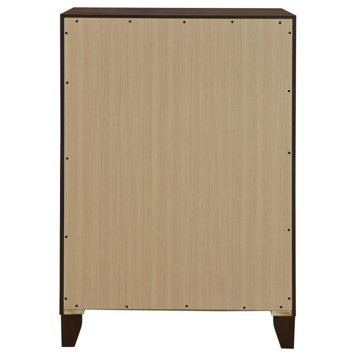 Welsley - 4 - Drawer Chest Of Drawers - Walnut Accent Chest modern furniture Contempo Furniture