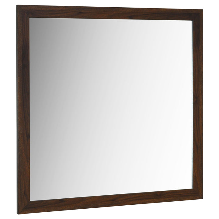 Welsley - Dresser Mirror - Walnut Mirror modern furniture Contempo Furniture