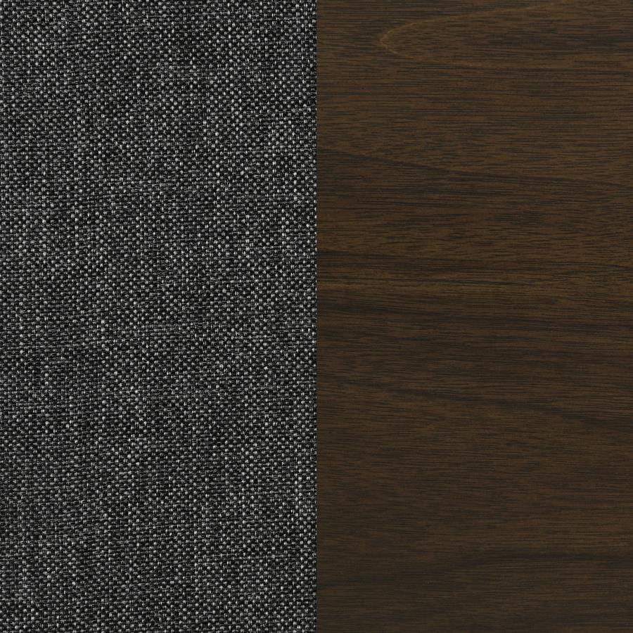 Wes - Upholstered Dining Side Chair (Set of 2) - Dark Walnut Chair Set modern furniture Contempo Furniture