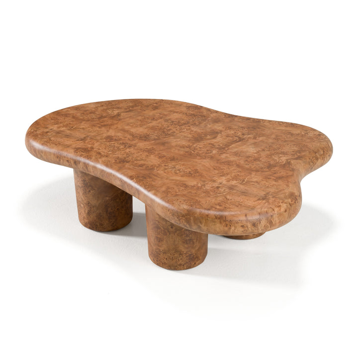 Weskan - Modern Faux Burl Coffee Table