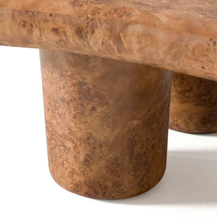 Weskan - Modern Faux Burl Coffee Table