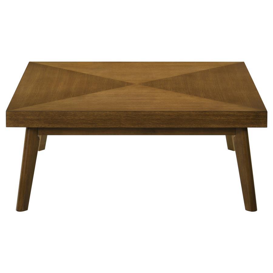 Westerly - 2 Piece Square Coffee And End Table Set - Walnut Table Set modern furniture Contempo Furniture