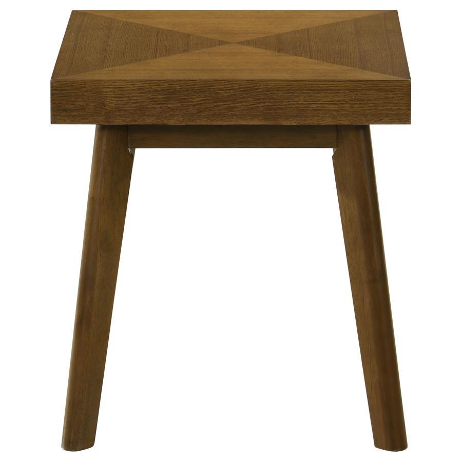 Westerly - 3 Piece Square Coffee And End Table Set - Walnut Table Set modern furniture Contempo Furniture