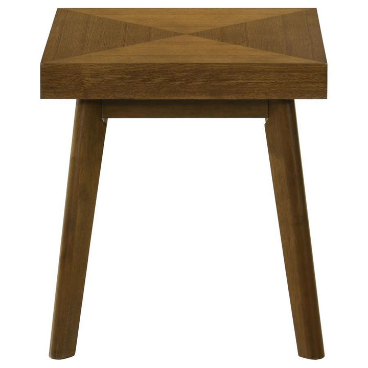 Westerly - Square Wood Side End Table - Walnut Brown End Table modern furniture Contempo Furniture