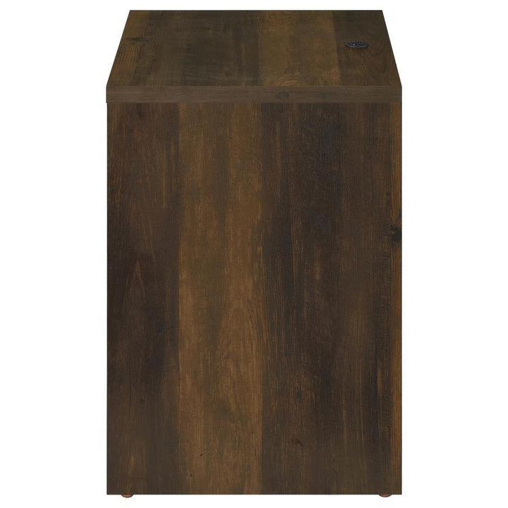 Westpark - 2 - Drawer Nightstand LED Lights And USB - Dark Pine Nightstand w/ Charging Station modern furniture Contempo Furniture