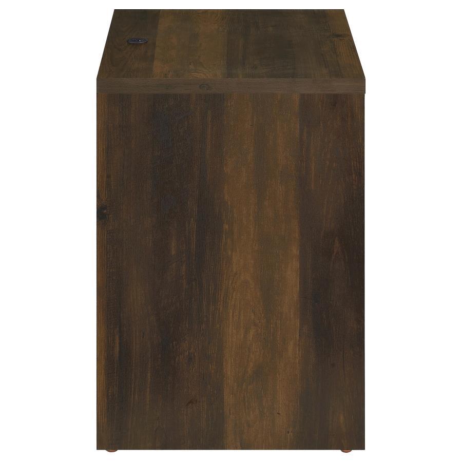 Westpark - 2 - Drawer Nightstand LED Lights And USB - Dark Pine Nightstand w/ Charging Station modern furniture Contempo Furniture