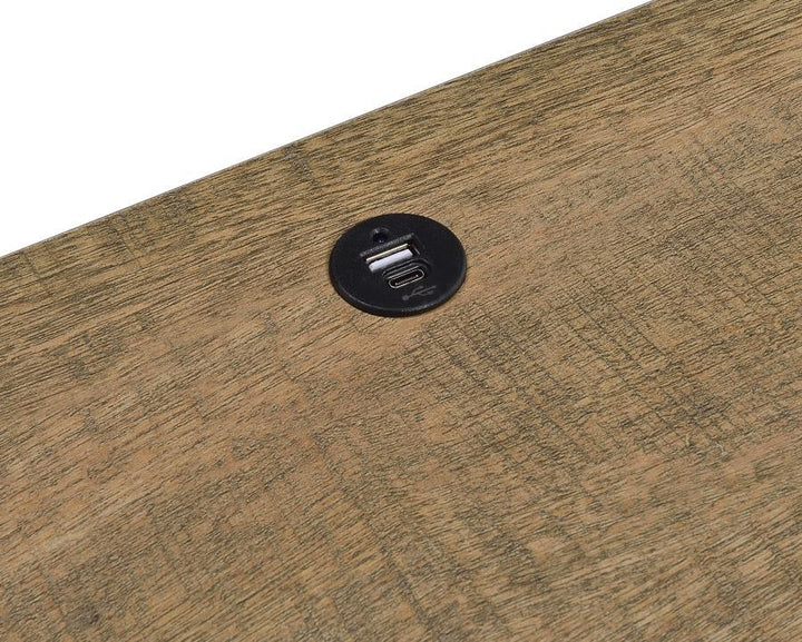 Westpark - 2 - Drawer Nightstand LED Lights And USB - Mango Nightstand w/ Charging Station modern furniture Contempo Furniture