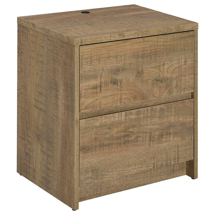 Westpark - 2 - Drawer Nightstand LED Lights And USB - Mango Nightstand w/ Charging Station modern furniture Contempo Furniture