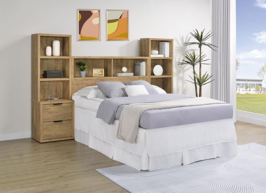 Westpark - 3 Piece Full Bedroom Set Bookcase Headboard - Mango 3 - Piece Bedroom Set modern furniture Contempo Furniture