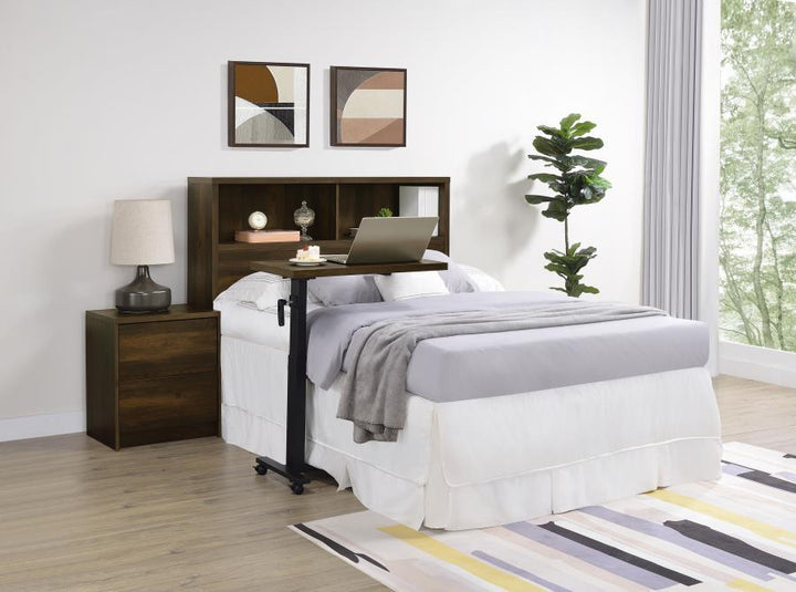 Westpark - Full Bookcase Headboard - Dark Pine Bookcase HeadBoard modern furniture Contempo Furniture